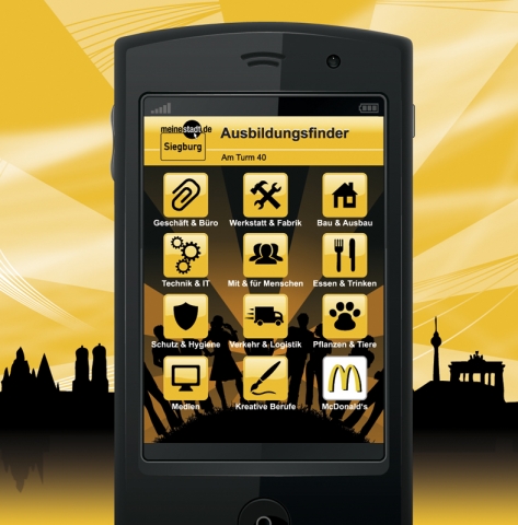 Mobile Ausbildungsplatzsuche von meinestadt.de jetzt auch für Android-Geräte