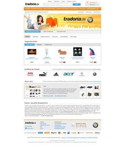Tradoria.de startet mit Relaunch in das Weihnachtsgeschäft