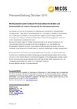 MICOS präsentiert auf der ConSozial 2010 neue Software für die Alten- und Behindertenhilfe und moderne Lösungen für die Unternehmenssteuerung