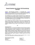 Dassault Systèmes über Daimler CAD Entscheidung informiert