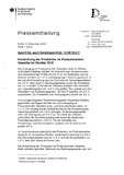 Entwicklung der Produktion im Produzierenden Gewerbe im Oktober 2010