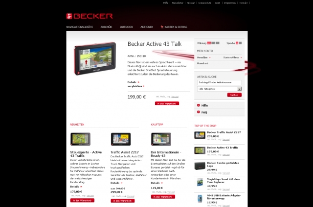 Neues von Becker einfach&bequemüber den Online Shop