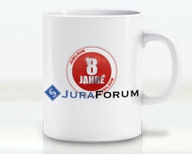 8 Jahre JuraForum: 5 GRATIS JuraForum.de Tassen ab Montag zu verschenken!