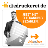 Mit ClickandBuy sicher und bequem online einkaufen bei diedruckerei.de Mit ClickandBuy sicher und bequem online einkaufen bei diedruckerei.de