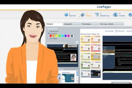 Homepage-Baukasten STRATO LivePages: Jetzt auch mit unbegrenzter Seiten-Anzahl / Noch einfacher dank Video-Anleitung von virtueller Laura (mit Bild)