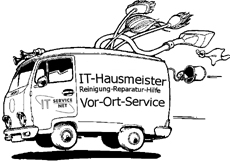 Ein mobiler IT- Hausmeisterservice kümmert sich um die gesamte IT in kleinen- und mittleren Betriebe