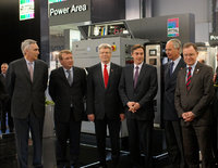 Hoher Besuch beim Familienunternehmen Rittal auf der Hannover Messe 2011