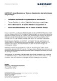 KARSTADT: Jared Bluestein zur Wahl des Vorsitzenden des Aufsichtsrats vorgeschlagen