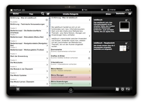 Web2Touch: Wissen nutzen und Wissen vermitteln mit einem Fingerzeig (Touch)