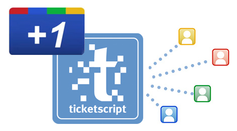 Ticketscript implementiert Google +1 in Ticketshops