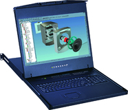 Wide Screen Arbeitskonsole für 19″-Schränke