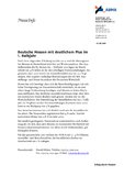 Deutsche Messen mit deutlichem Plus im 1. Halbjahr