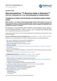 Was kennzeichnet „IT Security made in Germany“? – TeleTrusT präsentiert auf –it-sa– Kriterienkatalog für Qualitätszeichen