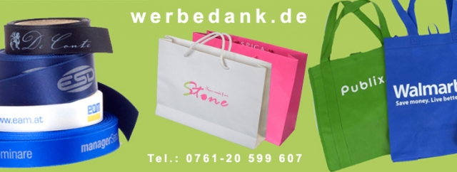 Bedruckte Papiertüten mit Werbeaufdruck