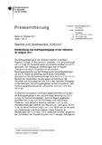 Entwicklung des Auftragseingangs in der Industrie im August 2011