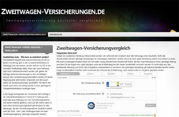 Zweitwagenversicherung Vergleich