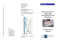 Informationsveranstaltung zur Finanzierung für Existenzgründer und junge Unternehmen