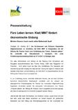 Fürs Leben lernen: Klett MINT fördert ökonomische Bildung