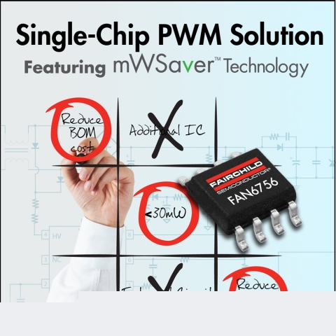 Single-Chip-PWM-Lösung von Fairchild Semiconductor ermöglicht erstklassige Standby-Leistung