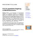 DJV für gesetzliche Regelung zu Mindesthonoraren