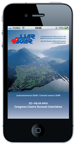 Mobile Event Guide macht Schweizer Kongress SGAR mobil
