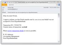 Zahlungstransaktions-Mails locken Nutzer in die Falle