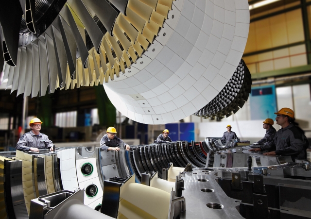 Globales Siemens-Fertigungsnetz für Gasturbinen in St. Petersburg