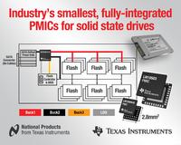 Texas Instruments stellt die industrieweit kleinsten Power-Management-ICs für Solid State Drives vor