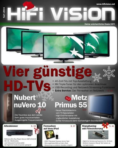 HiFi Vision – Weihnachtsausgabe der kostenlosen Zeitschrift für iPad und iPhone
