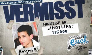 Vermisst wird seit Montag, d. 02.01.2012 der 14-jährige Jürgen W aus Leipzig