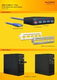 Delock stellt exklusiv vor: den Delock 4 Port USB 3.0 Hub DL-61898, der sowohl intern als auch extern betrieben werden kann