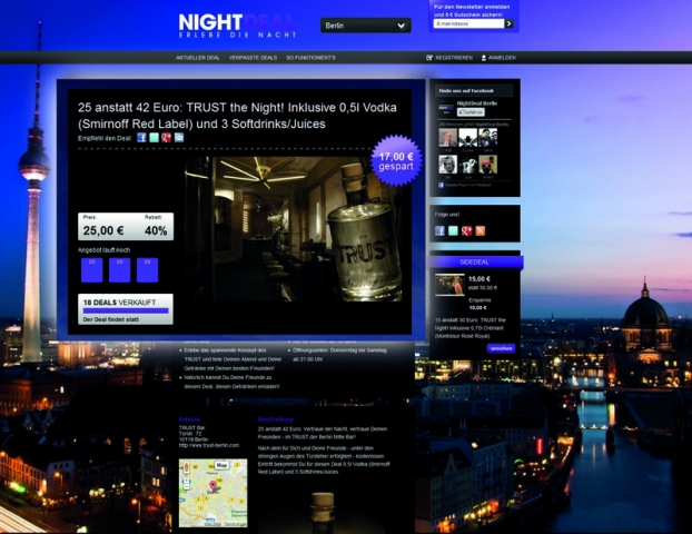 NightDeal.com: das Gutschein-Portal für das Nachtleben