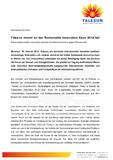 Talesun nimmt an der Sustainable Innovation Expo 2012 teil