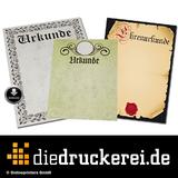 diedruckerei.de erweitert mit Urkunden das Drucksachen-Sortiment