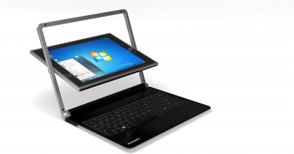 Auf der CeBIT 2012: Solana – Laptop/Tablet Hybrid von novero