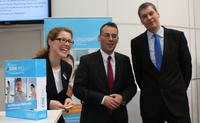 Minister Friedrich besucht cobra auf der CeBIT Minister Friedrich besucht cobra auf der CeBIT