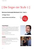 Münchener Businessplan Wettbewerb 2012 – Stufe 1: Die zehn Sieger punkten mit Internet und Software, Life Sciences und Cleantech