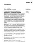 Glänzende Zahlen auf der Bilanzpressekonferen