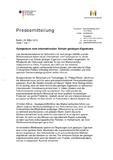 Symposium zum internationalen Schutz geistigen Eigentums