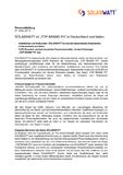 SOLARWATT ist „TOP BRAND PV“ in Deutschland und Italien