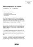 Bilanz-Pressekonferenz der Loewe AG