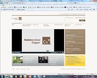 Website informiertüber antimikrobielle Kupferwerkstoffe