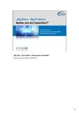 SER tritt Big Data-Nachweis an