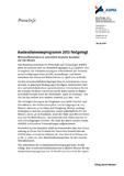 Auslandsmesseprogramm 2013 festgelegt