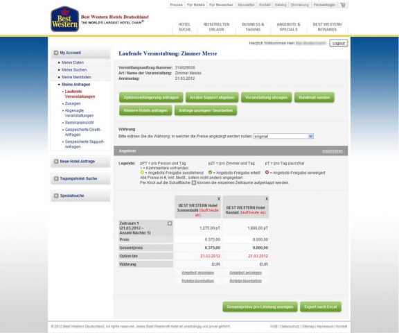 meetingmasters.de und Best Western Hotels Deutschland kooperieren: Neuer Meetingpoint ist online