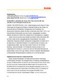 Kodak führt anlässlich der drupa 2012 Innovationen für den Akzidenz- und Verlagsdruckmarkt ein