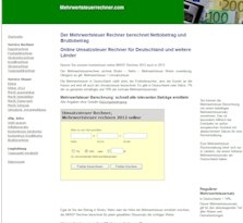 Die Mehrwertsteuer schnell online berechnen Die Mehrwertsteuer schnell online berechnen
