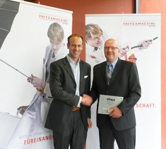 Citrix ernennt FRITZ&MACZIOL zum Platinum Solution Advisor Citrix ernennt FRITZ&MACZIOL zum Platinum Solution Advisor