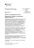 Entwicklung der Produktion im Produzierenden Gewerbe im April 2012