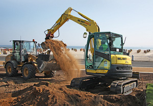 HKL Mietmaschinen erneuern Travemünder Promenade